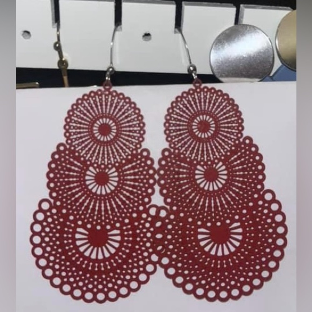 Red/Burgundy Earrings
